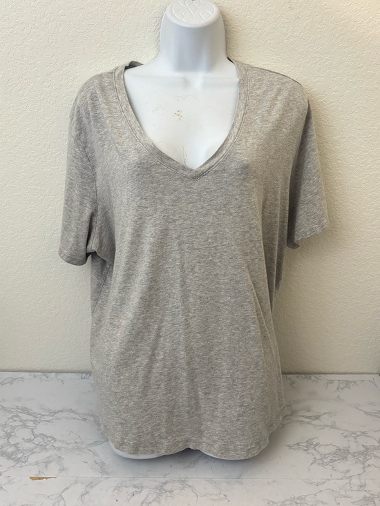Terra & Sky Tops - Terra & Sky Short Sleeve Pullover Top Women’s 2X 20W 22W Gray Shirt